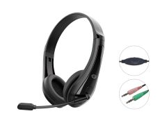 POLONA06B3T Stereo 3.5mm Headset, Noise Reduction Microphone