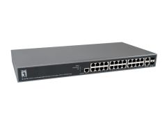 GEP-2682 TURING 26-Port L3 Lite Managed Gigabit PoE Switch, 2 x SFP/RJ45 Combo, 24 PoE-Ausgänge, 370W PoE-Leistungsbudget