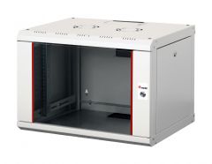 Equip Pro Mount 19" Gabinete de Red de Montaje en Pared, 07U, 600x450mm, con Puerta de Cristal, Paneles Extraíbles y con Cerradura, Ensamblado, RAL7035 Gris