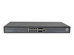 XEL-1291 Switch Ethernet 10-Gigabit Gestionable L3 de 12 Puertos, 8 x 1G/2.5G/5G/10GbE RJ45, 4 x puertos 1G/2.5G/10G SFP+, Montaje en Rack de 19"