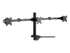 650125 Supporto da tavolo articolato per triplo monitor da 17"-27"
