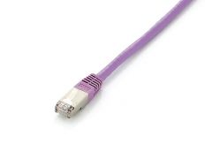 605657 Cable de conexión Cat.6A Platinum S/FTP, 0,5 m, morado