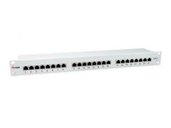 326325 Panel de conexión blindado Cat.6 de 24 puertos, gris claro