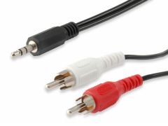 14709207 Cable de audio estéreo de 3,5 mm macho a 2xRCA macho, 2,5 m