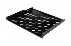 EQUIP FIXED SHELF 19', 1U, 600MM, NERO