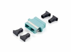 156143 Accoppiatore per fibra ottica SC, OM3 multimodale, duplex, 12 pezzi/set