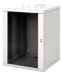 Equip Pro Mount Gabinete de Red de Pared de 19", 16U, 600x450mm, con Puerta de Cristal, Paneles Extraíbles y con Cerradura, Ensamblado, RAL7035 Gris