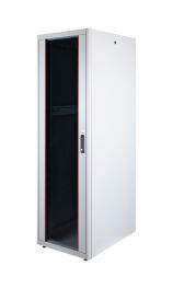 Equip Basic Flex 19" Armario de Servidor Independiente, 42U, 600x800mm, con Puerta de Cristal, Paneles Extraíbles y con Cerradura, Ensamblado, RAL7035 Gris