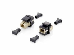 125572 Adattatore Keystone per Fibra Ottica, SC Simplex, 8 pezzi/set