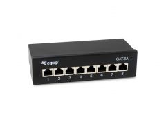 326621 Patch Panel Schermato Desktop a 8 Porte Cat.6A, Nero
