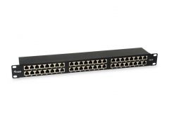 326449 Panel de Conexiones Blindado Cat.6 de 48 Puertos, Negro