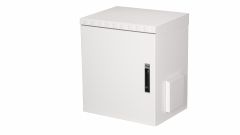 Gabinete para exteriores Equip Safe Outdoor de 19" para montaje en pared, 12U, 600x450 mm, con puerta frontal de acero, ensamblado, gris RAL7035
