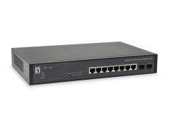 GEP-1051 Switch Gigabit PoE Web Smart de 10 puertos, 8 salidas PoE, 2 x Gigabit SFP, Presupuesto de energía PoE de 70W