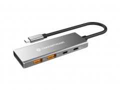 HUBBIES15G 4-Port USB 3.2 Gen 2 Hub, 10Gbps, USB-C x 1, Multi-Function (PD/Data) USB-C x 1, USB-A x 2