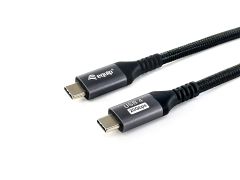 128384 USB4 Gen 2x2 C to C Cable, 3.0m, PD 240W, 4K/60Hz, 20Gbps, Black