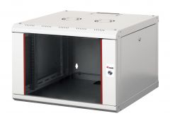 Equip Pro Mount 19" Armario de red de montaje en pared, 07U, 600x600mm, con puerta de cristal, paneles extraíbles y bloqueables, montado, RAL7035 Gris