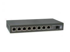 GEP-0925, switch PoE de 2.5 Gigabit de 9 puertos, salidas PoE de 8 puertos, 1 x 10G/SFP+, presupuesto de energía de 120 W