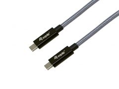 128426 Cavo USB 3.2 Gen 2x2 da C a C, 1.0m, Nero, M/M, PD240W, 4K/60Hz, 20Gbps