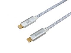 128358 Cable USB 3.2 Gen 2 C a C, M/M, 2,0 m, PD 100 W, 4K/60 Hz, 10 Gbps, Blanco