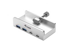 128967 Hub USB a 4 porte con morsetto, 5 Gbps