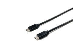 128832 USB 2.0 C auf C Kabel, M/M, 0.3m, PD 60W