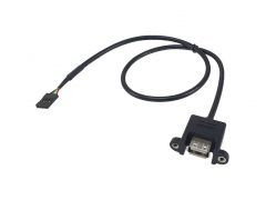 128820 USB 2.0 de 4 pines de la placa base a cable interno USB-A hembra/hembra