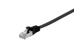 607694 Cable de conexión plano Cat.6A U/FTP, 5,0 m, negro