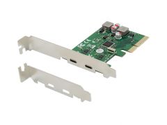 EMRICK08G 2-Port USB 3.2 Gen 2 Type-C PCIe Card, self-powered