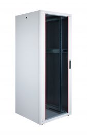 Equip Basic Flex 19" Armario de Servidor Independiente, 42U, 800x800mm, con Puerta de Cristal, Paneles Extraíbles y con Cerradura, Ensamblado, RAL7035 Gris