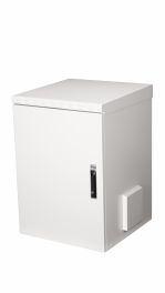Gabinete para exteriores Equip Safe Outdoor de 19" para montaje en pared, 16U, 600x600 mm, con puerta frontal de acero, ensamblado, gris RAL7035