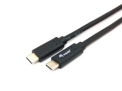 128347 Cable USB 3.2 Gen 1 C a C, M/M, 2,0 m, PD 60 W, 5 Gbps, Negro