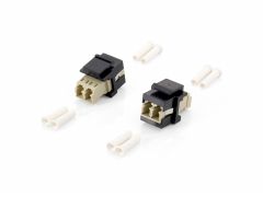 125570 Adattatore Keystone per fibra ottica, LC Duplex, 8 pezzi/set