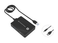 HUBBIES10B 4-Port USB 3.0/2.0 Hub, USB-A 3.0 x 1, USB-A 2.0 x 3, 90cm Cable