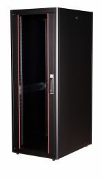 Equip Basic Flex 19" Armadio Server Autoportante, 32U, 600x800mm, con Porta in Vetro, Pannelli Rimovibili e Bloccabili, Assemblato, RAL9005 Nero