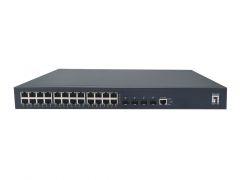 GTP-2871 Conmutador Gigabit PoE gestionado L3 Lite de 28 puertos, 4 x 10GbE SFP+, 24 salidas PoE, presupuesto de energía PoE de 400 W