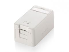 125121 Caja de montaje en superficie para conector Keystone de 1 puerto