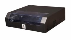 Armario de red mural Equip Slim Flex de 19", 5U, 500x475mm, con puerta frontal de acero, montado, RAL9005 Negro