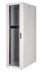 Equip Basic Flex 19" Gabinete de Servidor Independiente, 42U, 600x1000mm, con Puerta de Cristal, Paneles Extraíbles y con Cerradura, Ensamblado, RAL7035 Gris