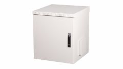 Gabinete para exteriores Equip Safe Outdoor de 19" para montaje en pared, 12U, 600x600 mm, con puerta frontal de acero, ensamblado, gris RAL7035